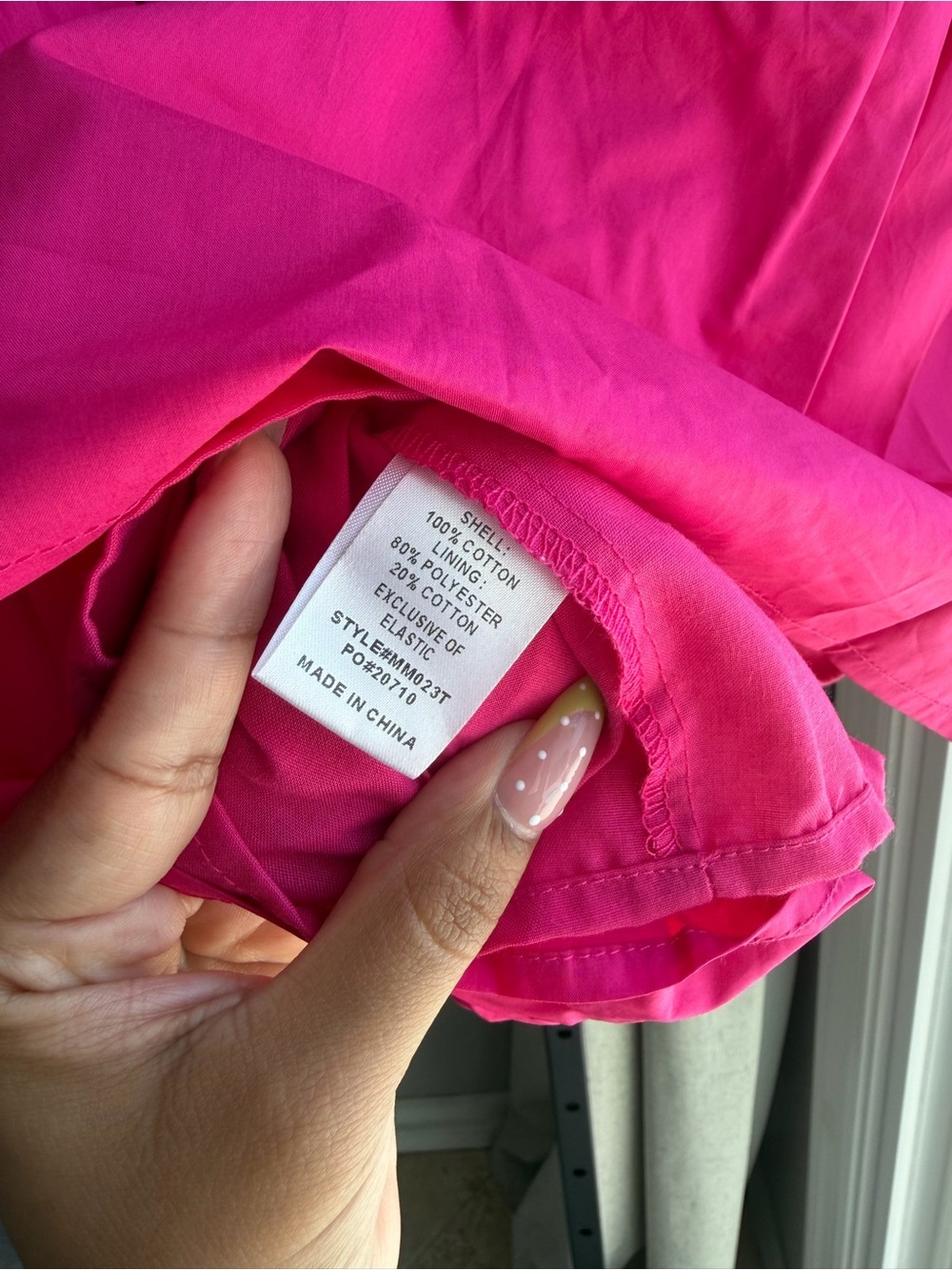 Hyacinth House Pink Eyelet-Sleeve Crop Top - Picture 8 of 9